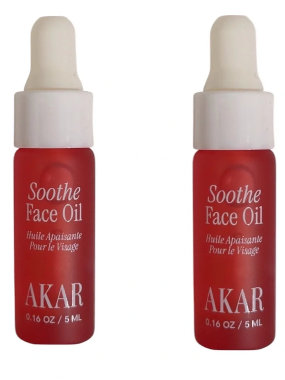 Akar Soothe Face Oil x2 Bundle, 5ml each/ 10ml total, New in Box